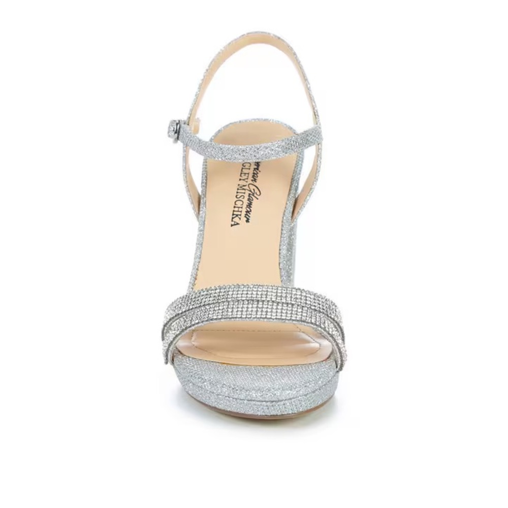 WOMEN'S AMERICAN Glitter GLAMOUR BADGLEY Mishka IRINA SPECIAL OCCASION SHOES - Picture 3 of 7